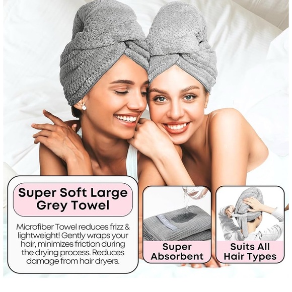 Leafinty Rice Shampoo Bar, Body Wash Bar, Soap Holder, Hair Comb & Hair Towel - Picture 6 of 11